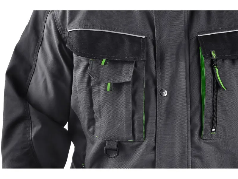 Blůza CXS SIRIUS LUCIUS, zimní, pánská, šedo-zelená, vel. 44-46